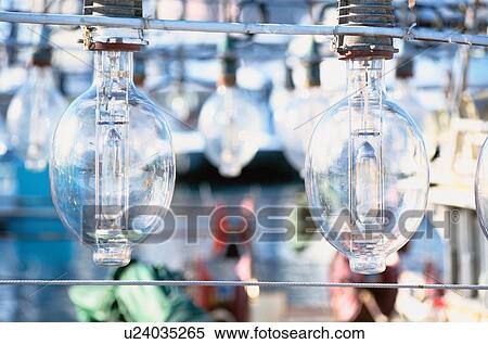 Stock Photography - Lightbulbs Of Fishing Boat. Fotosearch