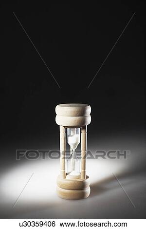 Stock Photograph - Single Hourglass. Fotosearch