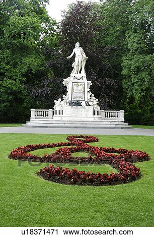 Statue Of Mozart And The Garden View Large Photo Image Stock Image - Statue Of Mozart And The Garden. Fotosearch