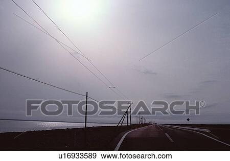 Telephone Poles Near Sea View Large Photo Image Stock Photo - Telephone Poles Near Sea. Fotosearch