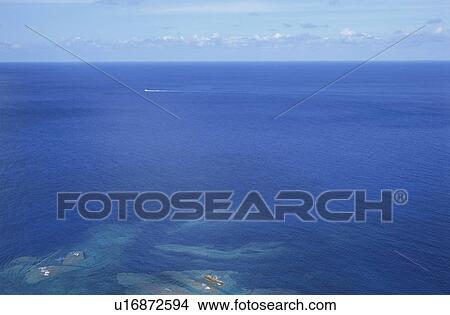 The Horizon And A Wake Behind A Sailing Ship View Large Photo Image Picture - The Horizon And A Wake Behind A Sailing Ship. Fotosearch