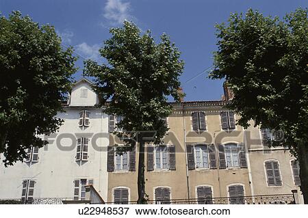 A Building And Roadside Trees View Large Photo Image Stock Photo - A Building And Roadside Trees. Fotosearch