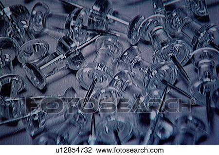 Clear Thumbtacks View Large Photo Image Stock Image - Clear Thumbtacks. Fotosearch