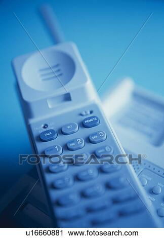 Stock Image - Cordless Telephone. Fotosearch