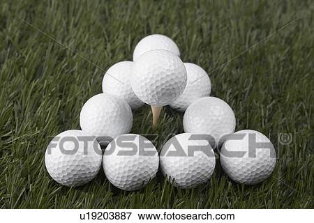 Golf Balls on Grass View Large Photo Image Stock Photo - Golf Balls on Grass. Fotosearch