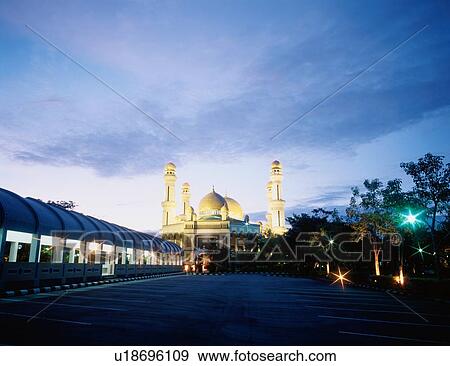 Stock Photo - Omar Ali Saifuddien Mosque. Fotosearch