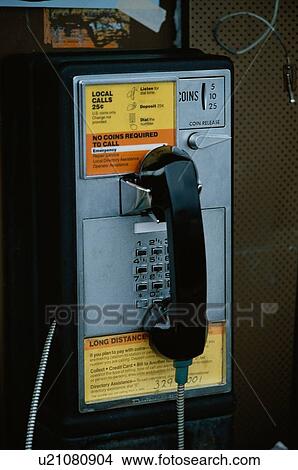 Picture - Pay Phone. Fotosearch