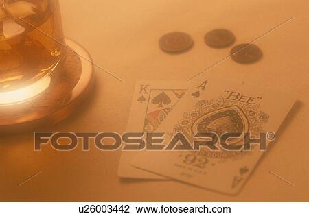 Playing Cards Near Coins View Large Photo Image Stock Image - Playing Cards Near Coins. Fotosearch