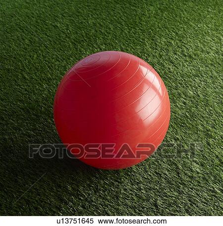 Red Exercise Ball View Large Photo Image Stock Photography - Red Exercise Ball. Fotosearch