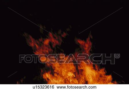 Stock Photograph - Red Flames. Fotosearch