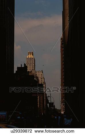 Skyscraper Through Buildings View Large Photo Image Stock Image - Skyscraper Through Buildings. Fotosearch