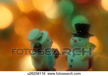 Stock Photograph - Snowman Decorations. Fotosearch