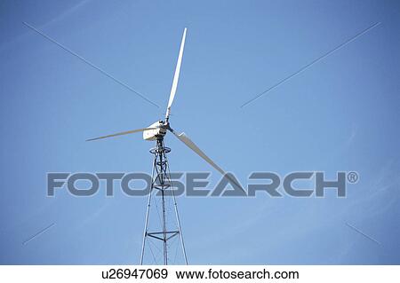 Stock Photo - A Windmill And The Sky. Fotosearch