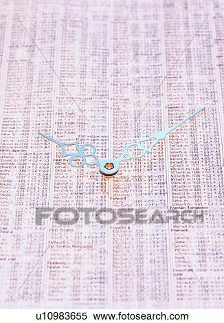 Clock Hands On Stock Report View Large Photo Image Stock Photography - Clock Hands On Stock Report. Fotosearch
