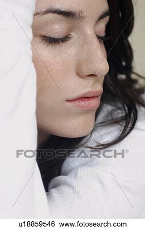 Stock Photograph - Female portrait. Fotosearch