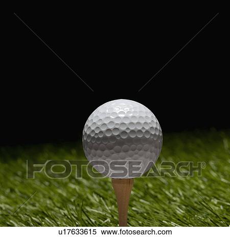 Golf Ball on Tee View Large Photo Image Stock Photography - Golf Ball on Tee. Fotosearch