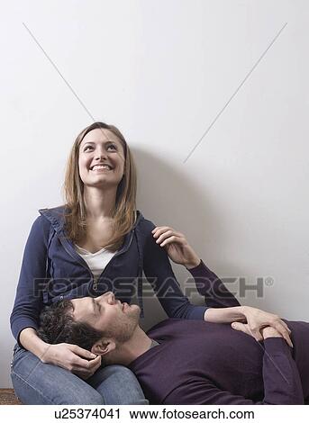 Man Resting Head on Woman's Lap View Large Photo Image Stock Image - Man Resting Head on Woman's Lap. Fotosearch