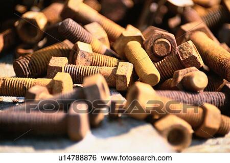 Stock Photograph - Rusty Nuts. Fotosearch