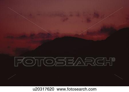 Silhouetted Mountain View Large Photo Image Stock Image - Silhouetted Mountain. Fotosearch