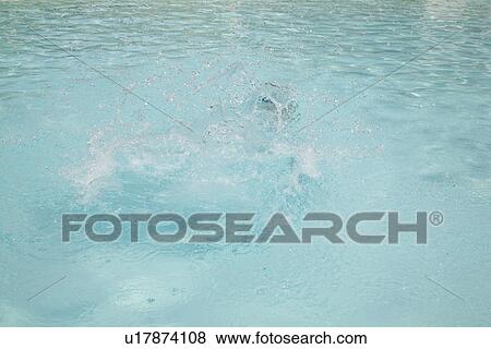 Stock Photo - The Water Surface Of A Pool. Fotosearch