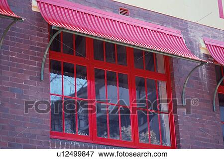Window With Metal Awning View Large Photo Image Stock Photo - Window With Metal Awning. Fotosearch
