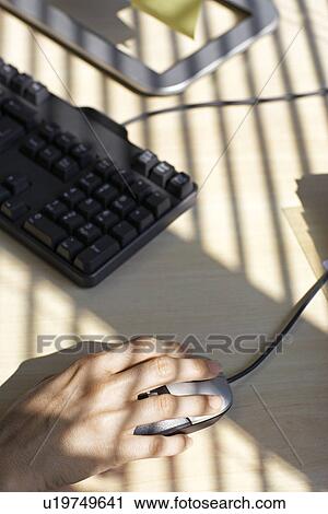 Woman's Hand on Computer Mouse View Large Photo Image Stock Image - Woman's Hand on Computer Mouse. Fotosearch