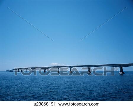 Stock Image - Bridge Over Water. Fotosearch