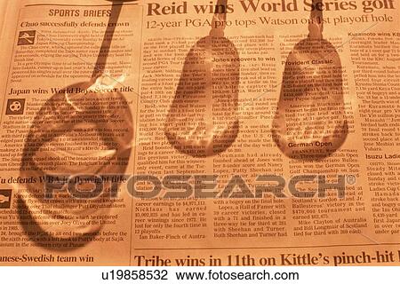 Glass Shadows On Newspaper View Large Photo Image Stock Image - Glass Shadows On Newspaper. Fotosearch