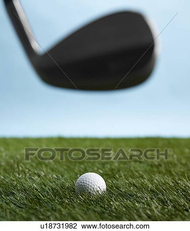 Golf Club Hitting Ball View Large Photo Image Stock Image - Golf Club Hitting Ball. Fotosearch