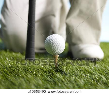 Golf Player Preparing to Hit Ball View Large Photo Image Stock Image - Golf Player Preparing to Hit Ball. Fotosearch