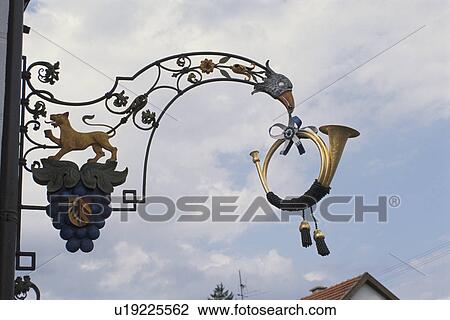 It Hangs And Is A Signboard. View Large Photo Image Stock Image - It Hangs And Is A Signboard.. Fotosearch