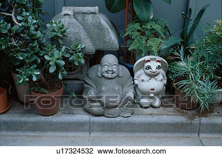 Japanese Stone Statues View Large Photo Image Stock Image - Japanese Stone Statues. Fotosearch
