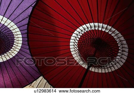 Paper Umbrellas View Large Photo Image Picture - Paper Umbrellas. Fotosearch