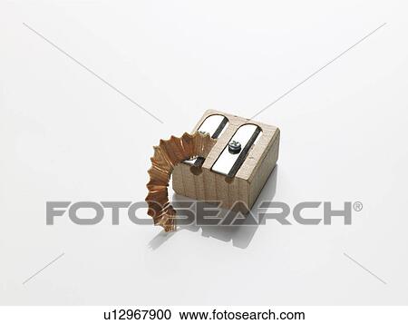 Pencil shavings on sharpener View Large Photo Image Stock Image - Pencil shavings on sharpener. Fotosearch