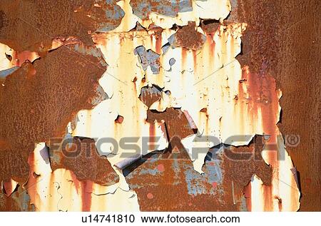 Rusty Metal Surface With Paint View Large Photo Image Stock Image - Rusty Metal Surface With Paint. Fotosearch