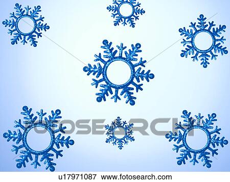 Stock Photo - Snowflake Decorations. Fotosearch