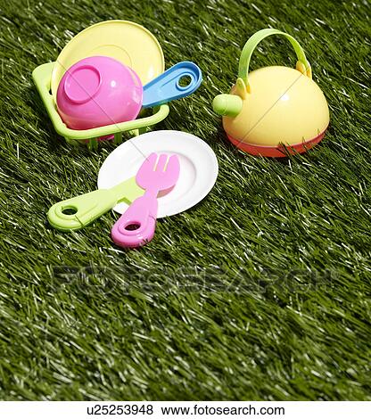 Toy Dishes View Large Photo Image Stock Photo - Toy Dishes. Fotosearch