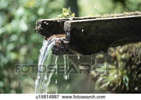 Stock Photo - Wooden Conduit. Fotosearch