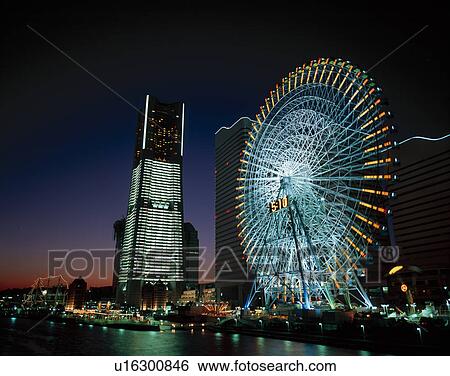 Stock Photograph - Yokohama Ferris Wheel. Fotosearch