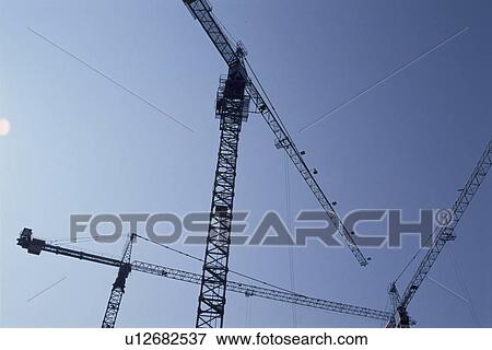 Stock Photo - A Crane And Empty. Fotosearch