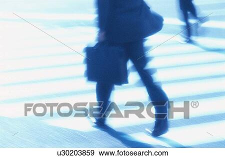 Businessman Crossing Street View Large Photo Image Stock Photo - Businessman Crossing Street. Fotosearch