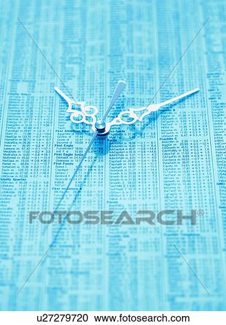 Clock Hands On Stock Report View Large Photo Image Stock Image - Clock Hands On Stock Report. Fotosearch