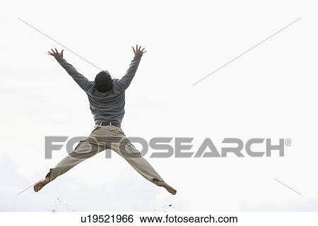 Stock Photo Woman Jumping