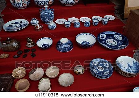 Porcelain Plates View Large Photo Image Stock Photography - Porcelain Plates. Fotosearch