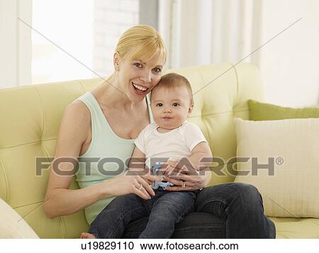 Portrait of Mother and Baby Boy View Large Photo Image Stock Image - Portrait of Mother and Baby Boy. Fotosearch