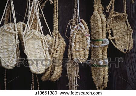 Straw Sandals View Large Photo Image Stock Image - Straw Sandals. Fotosearch