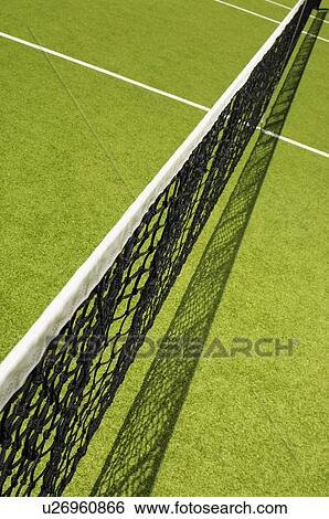 Tennis net (high angle view) View Large Photo Image Stock Photograph - Tennis net (high angle view). Fotosearch