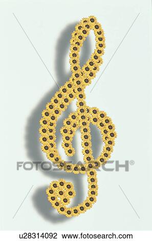 Stock Image - The G Clef. Fotosearch