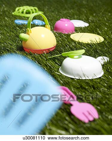 Toy Dishes View Large Photo Image Stock Image - Toy Dishes. Fotosearch