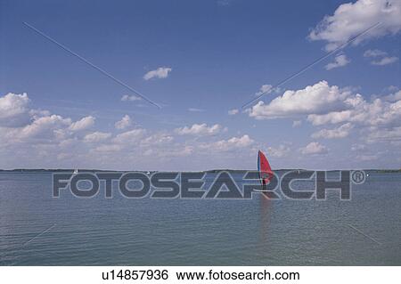 Stock Photograph - Windsurfing. Fotosearch